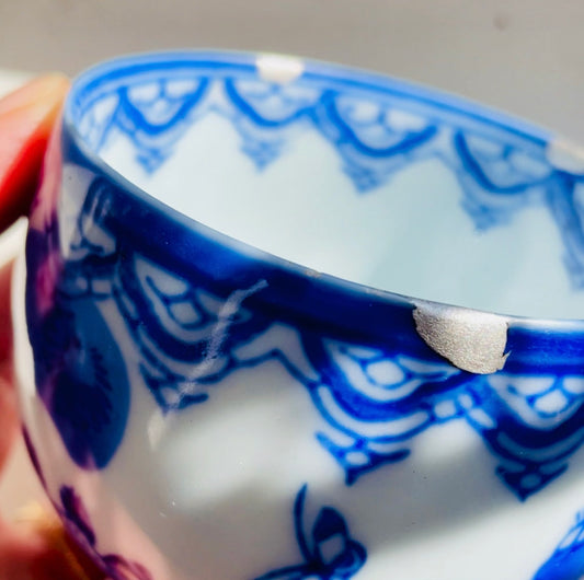 Tasse porcelaine Gintsugi - Karako Arita yaki