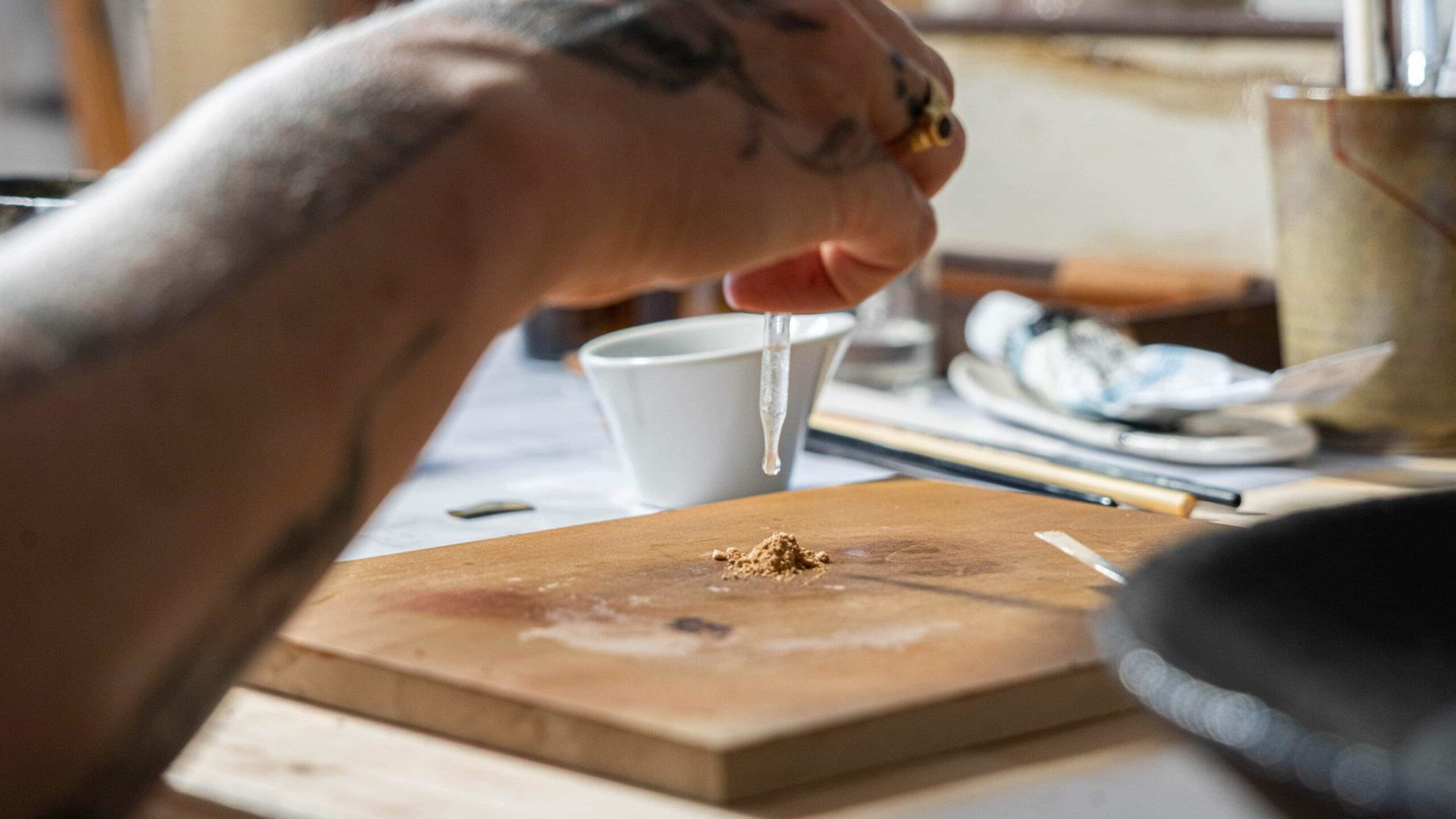 Kit de réparation Kintsugi traditionnel japonais or et argent – Image 7