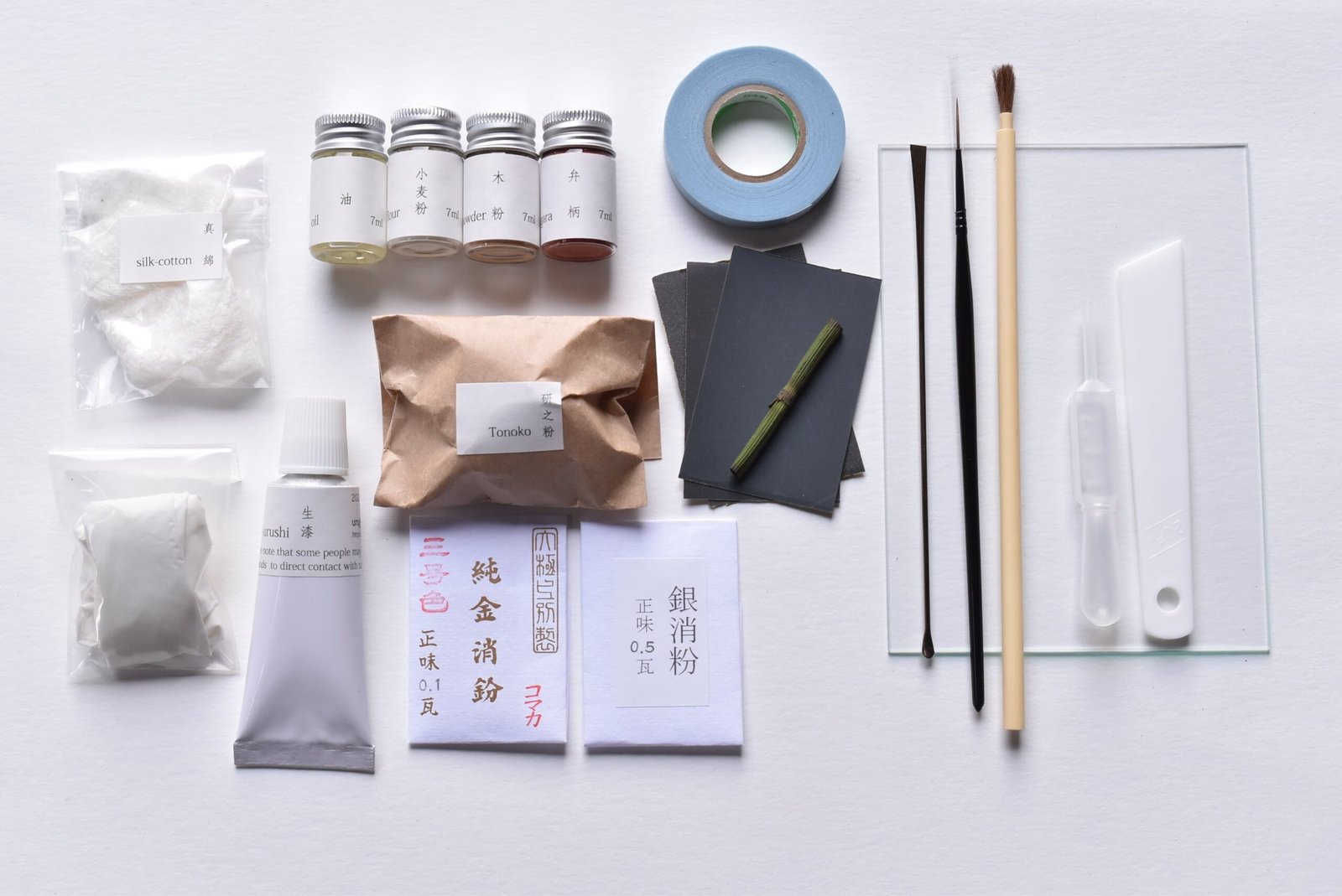 Kit de réparation Kintsugi traditionnel japonais or et argent – Image 2